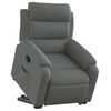 vidaXL Stand up Recliner Chair Dark Grey Fabric