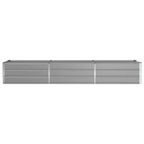 vidaXL Planter Light Grey 290 x 50 x 45 cm Galvanised Steel