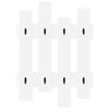 vidaXL Wall-Mounted Coat Rack White 60 x 3 x 82 cm Engineered wood
