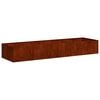 vidaXL Garden Planter Rusty 280 x 80 x 40 cm