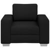 vidaXL Sofa Black 100 x 80 x 82 cm Fabric