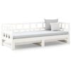 vidaXL Pull-out Day Bed without Mattress White 2x(90x190) cm