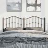 vidaXL Metal Headboard Black 135 cm