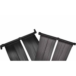 vidaXL Solar Pool Heater | Black | Polyethylene | 2 panels | Portable