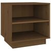 vidaXL Bedside Cabinet Honey Brown 40x34x40 cm Solid Wood Pine