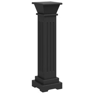 vidaXL Plant Stand | Black | MDF | 66 cm high, 17 cm wide, 17 cm deep