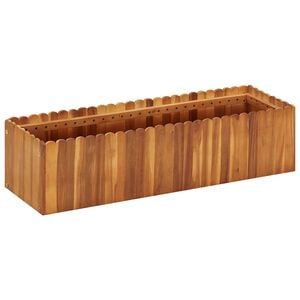 vidaXL Raised Bed | Natural wood colour | Solid acacia wood | Large | Planters