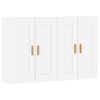 vidaXL Wall Mounted Cabinets 2 pcs White Engineered Wood