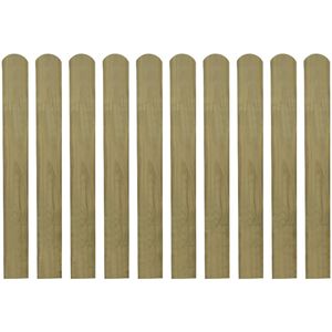 vidaXL 20 pcs Impregnated Fence Slats Wood 80 cm