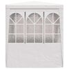 vidaXL Professional Party Tent with Side Walls 2x2 m White 90 g/m&sup2;