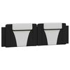 vidaXL Bed Frame "Viana" without Mattress Black and White 180x200 cm King Faux Leather