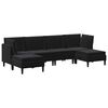 vidaXL Living Room Furniture Set 6 pcs Black Velvet
