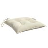 vidaXL Chair Cushions 2 pcs Cream White 40x40x7 cm Oxford Fabric