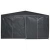 vidaXL Party Tent Anthracite 400 x 400 x 266 cm Polyethylene