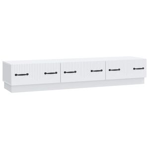 vidaXL TV Cabinet with Drawer White 147 x 34.5 x 27 cm Engineered Wood