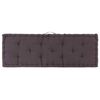vidaXL Pallet Floor Cushions 2 pcs Cotton Anthracite