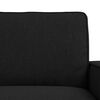 vidaXL Sofa 2 pcs Black 222 x 80 x 82 cm Fabric