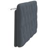 vidaXL Headboard Cushion Dark Grey 107 cm King Single Velvet