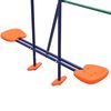 vidaXL Swing Set with Slide and 3 Seats Orange