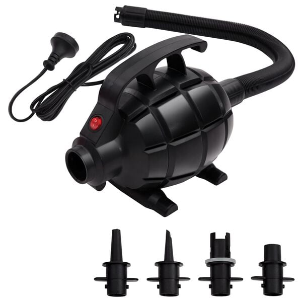 vidaXL Electric Air Pump Black