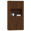 vidaXL Highboard Brown Oak Engineered Wood