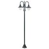 vidaXL Garden Standing Light | Dark green | Aluminium frame, PVC lampshade