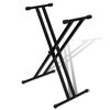 vidaXL Adjustable Double Braced Keyboard Stand X-Frame
