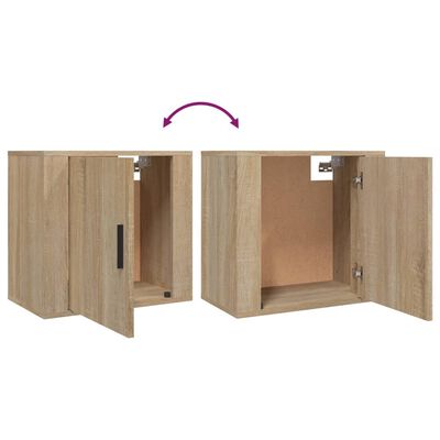 vidaXL Wall-mounted Bedside Cabinet Sonoma Oak 50x30x47 cm