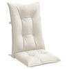 vidaXL Highback Chair Cushions 4 pcs Melange Cream 120x50x7 cm Fabric