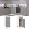 vidaXL Drawer Bottom Cabinet Lyon Concrete Grey 30x46x81.5 cm Engineered Wood