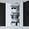 vidaXL Kitchen Cabinet with Door Black 57 x 57 x 80 cm Engineered Wood