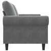 vidaXL 2-Seater Sofa Dark Grey 140 cm Velvet