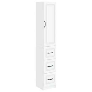vidaXL Cabinet Set 2 pcs 33 x 34.5 x 87 cm Engineered Wood White