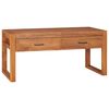 vidaXL TV Cabinet | Natural | Teak wood | One Size | Storage | TV Cabinet