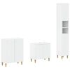 vidaXL 3 Piece Bathroom Cabinet Set DELFT White Engineered Wood