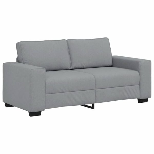 vidaXL 2-Seater Sofa&nbsp;Light Grey 180x77x82 cm Fabric