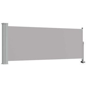 vidaXL Patio Retractable Side Awning 100 x 300 cm Grey