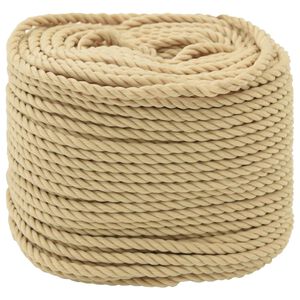 vidaXL Boat Rope 6 mm 100 m Natural