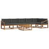 vidaXL Outdoor Sofa Set 7 pcs Natural and Anthracite