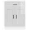 vidaXL Kitchen Base Cabinet&nbsp;Porto High Gloss White Engineered Wood
