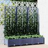 vidaXL Garden Blue Grey 120 x 40 x 121.5 cm