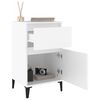 vidaXL Bedside Cabinet White 40x35x70 cm
