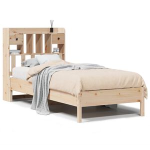 vidaXL Bookcase Bed without Mattress 90x190 cm Single Solid Wood Pine
