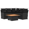 vidaXL Furniture Sets 4 pcs Black PE Rattan