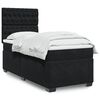 vidaXL Box Spring Bed with Mattress Black King Single Velvet
