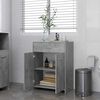 vidaXL Bathroom Cabinet Concrete Grey 60x33x80 cm Engineered Wood