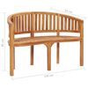 vidaXL 4 Piece Banana Garden Lounge Set Solid Teak Wood