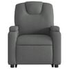 vidaXL Electric Stand up Recliner Chair Dark Grey Fabric