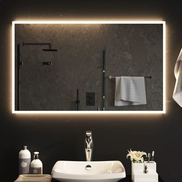 vidaXL LED Bathroom Mirror 60x100 cm