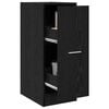 vidaXL Apothecary Cabinet Black oak 30 x 41 x 77.5 cm Engineered wood